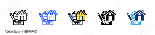 Landlord Agreement Icon Collection With Multiple Styles