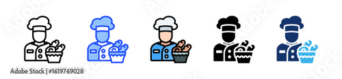 Baker Icon Collection With Multiple Styles