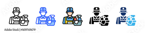 Cleaner Icon Collection With Multiple Styles