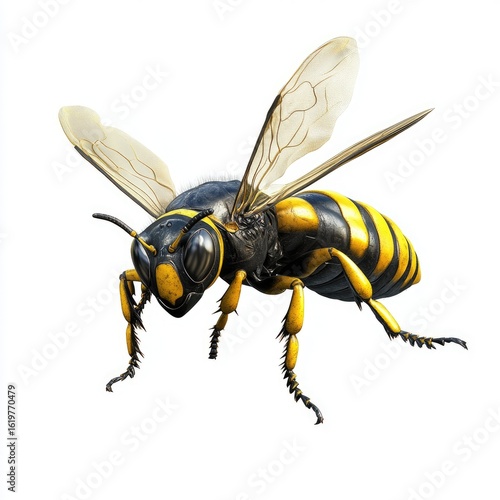 Stunning Close-Up of a Yellow Jacket Wasp