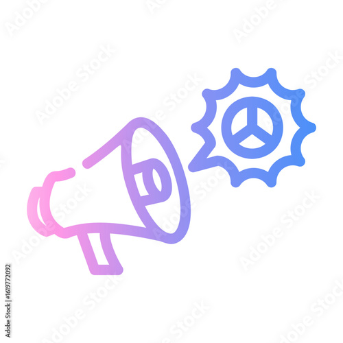 call to action Line Gradient Icon