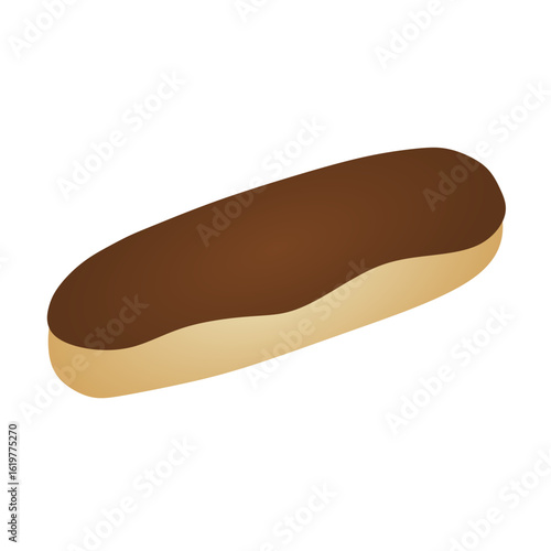 chocolate eclair vector