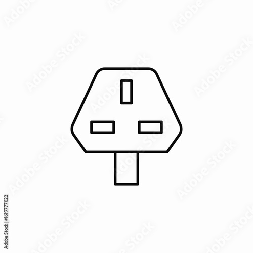 g plug type icon sign vector