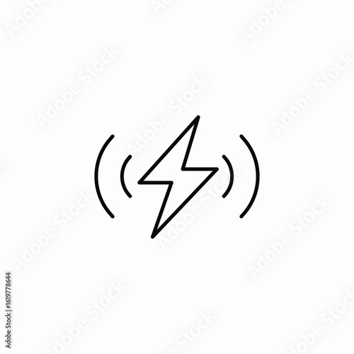strong power icon sign vector