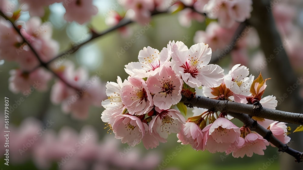 Fototapeta premium pink cherry blossom
