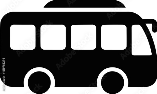  Simple Bus Icon Silhouette