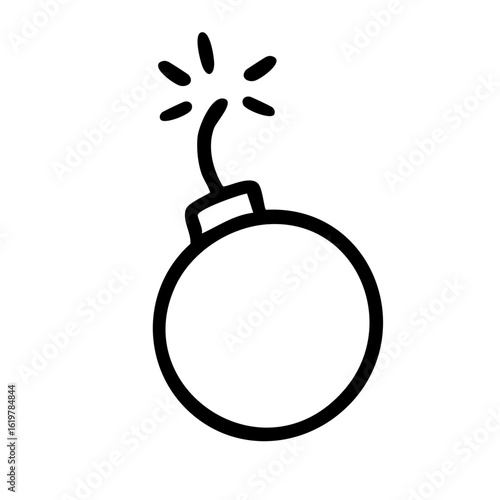 爆弾　線画