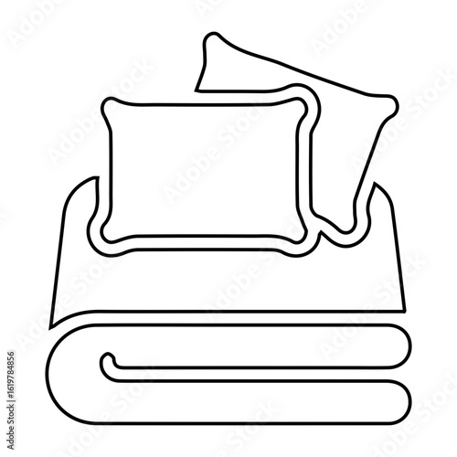bed sheet set icon