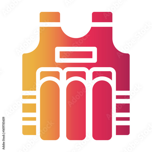 bullet proof vest Gradient icon