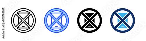Distraction Icon Collection With Multiple Styles