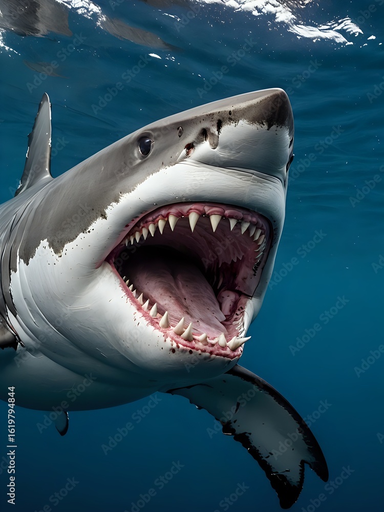 Fototapeta premium great white shark