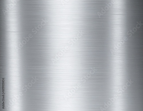 Extreme close-up of brushed metal texture with soft reflections, silver tone, abstract