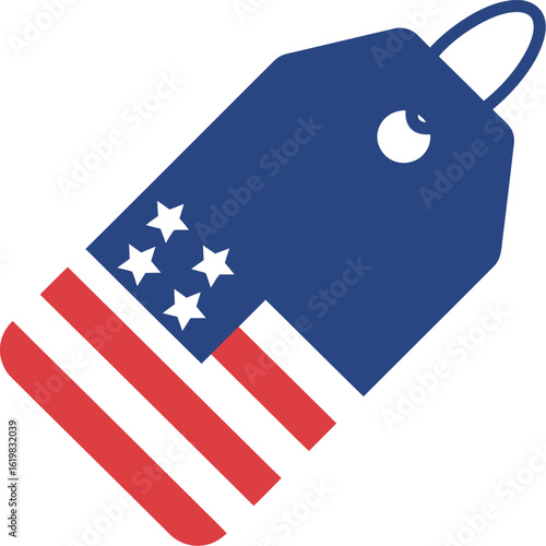 American flag price tag