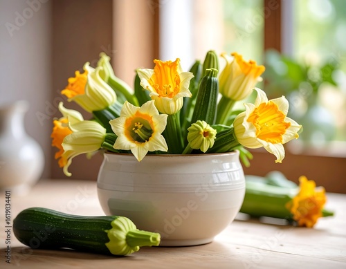 Fresh flowers in a vase