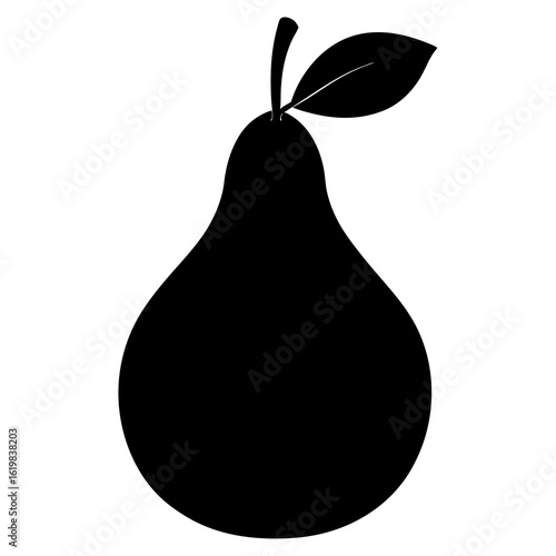 pear on white background