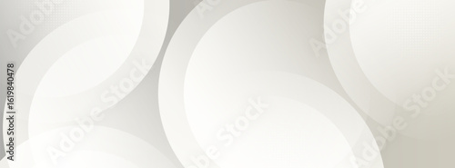 A sophisticated banner background with overlapping translucent ovals, creating a gentle, flowing design with a soft color gradient.Minimalist banner background.