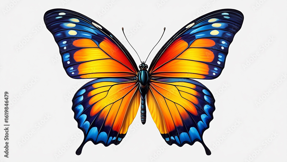 Obraz premium butterfly on white background
