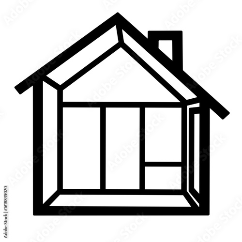 Silhouette of house frame – Light planning, natural flow, window placement