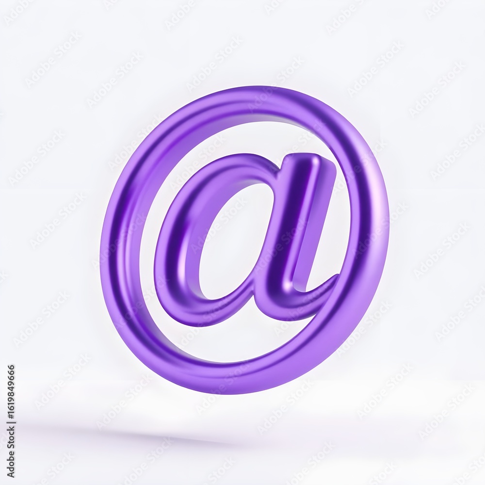 Obraz premium e mail symbol on blue