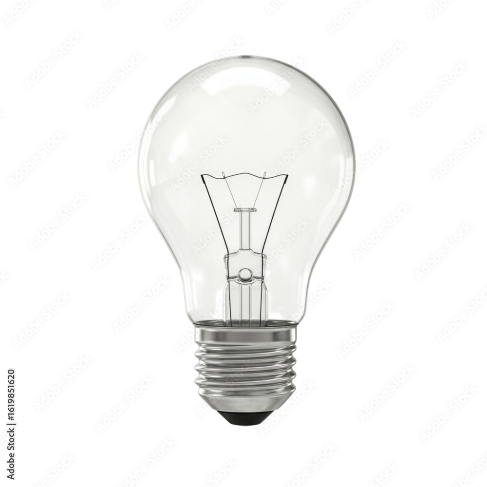 Brilliant Ideas: Crystal Clear Incandescent Light Bulb - High-Resolution Isolated on Transparent Background Brilliant Ideas: Crystal Clear Incandescent Light Bulb - High-Resolution Isolated on Transparent Background