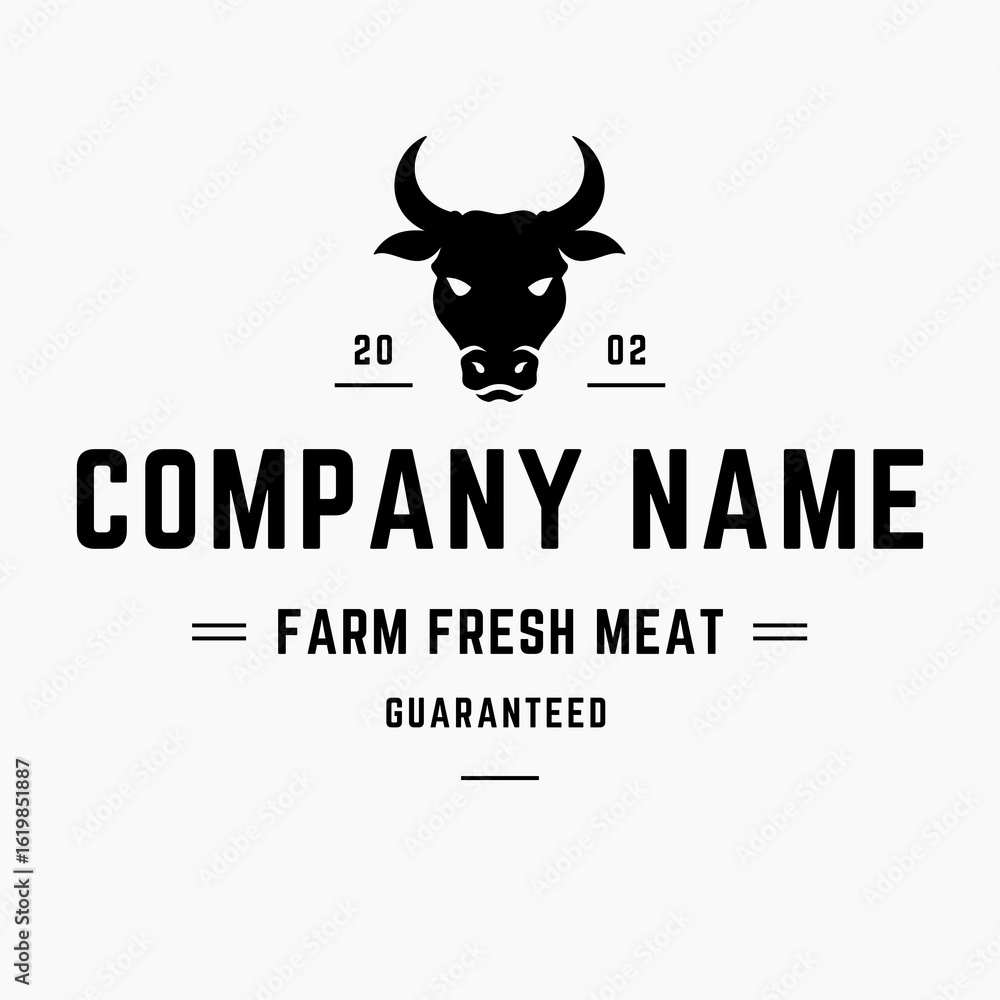 Organic farm logo featuring a sunrise over a stylized field with a fence. Organic farm logo featuring a sunrise over a stylized field with a fence.