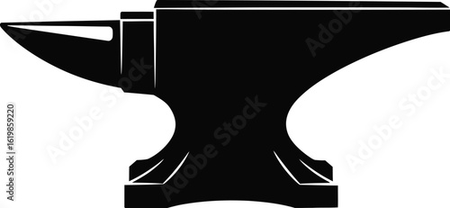 Blacksmith anvil silhouette