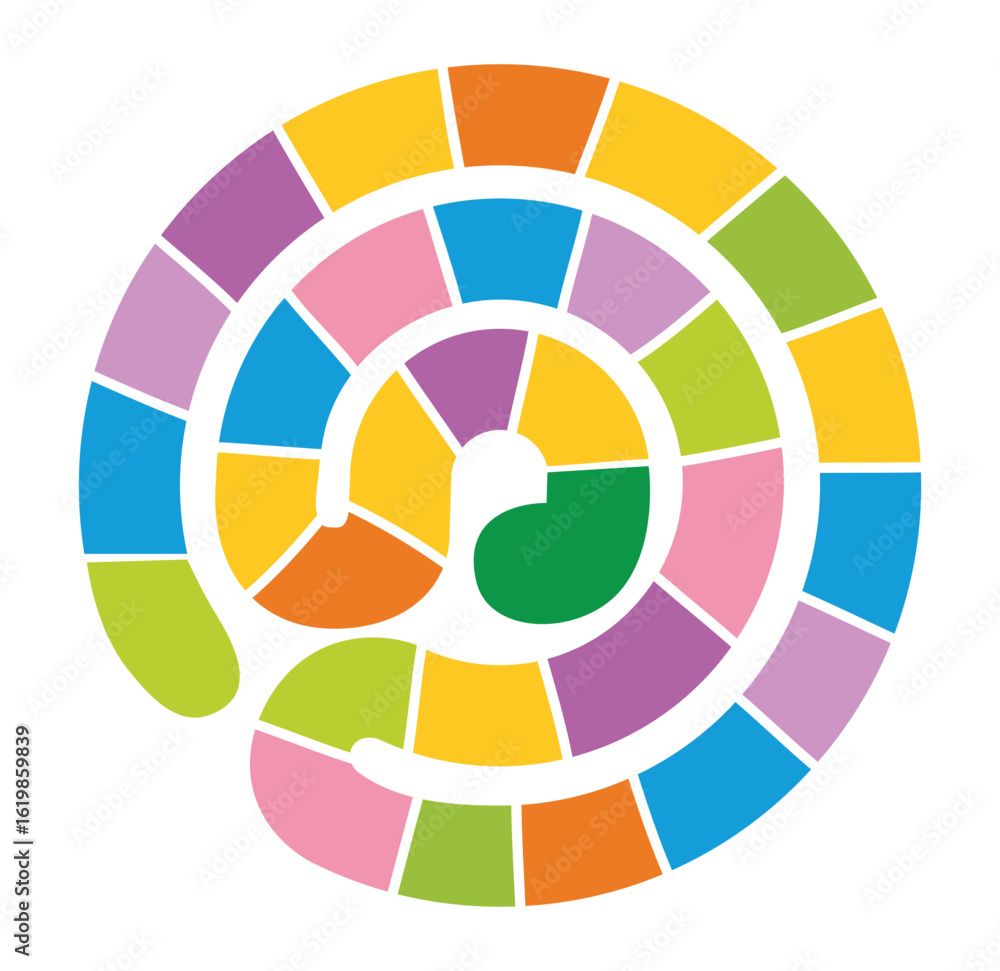 Obraz premium Vector boardgame for children