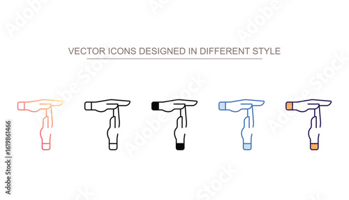 Timeout icon design with white background stock illustration