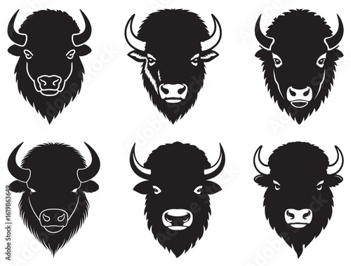BISON HEAD SILHOUETTE