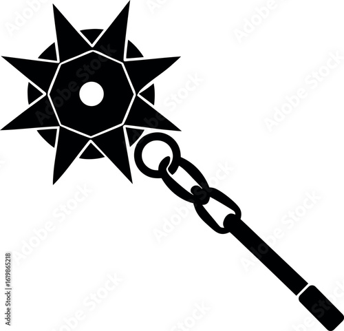 Flail Silhouette icon