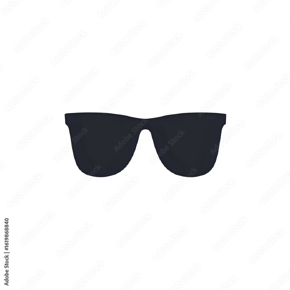 Fototapeta premium Classic Sunglasses Silhouette: Dark, Mysterious, and Cool