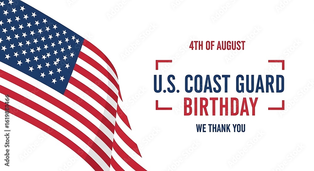 Fototapeta premium Celebrate the U.S. Coast Guard Birthday With Us