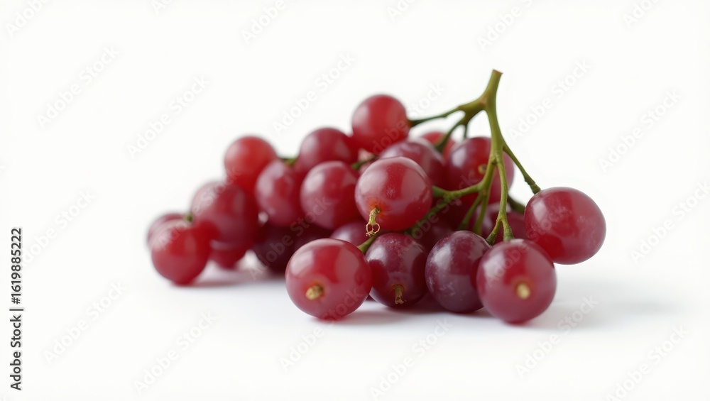 Close-up of a bunch of red grapes. Close-up of a bunch of red grapes.
