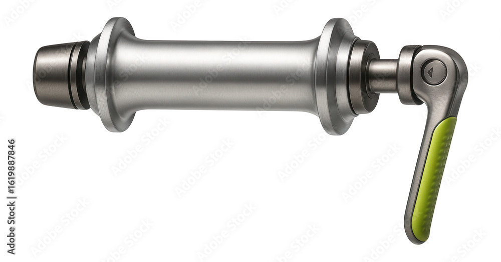 Front hub with quick-release axle for road racing bicycles Front hub with quick-release axle for road racing bicycles