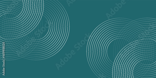 Abstract green glowing geometric lines on gray background. vector eps 10.