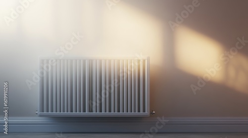 Wallpaper Mural Neutral Radiator Image with Steam and Copy Space Torontodigital.ca