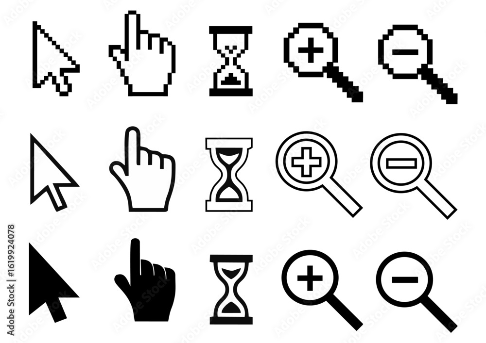 Obraz premium A computer cursor is a graphical element on the screen that indicates the position where input or action will occur.