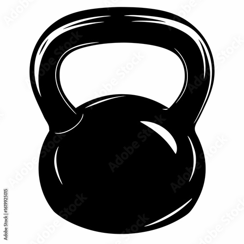 Kettlebell Workout Tool Silhouette - Fitness and Training Icon