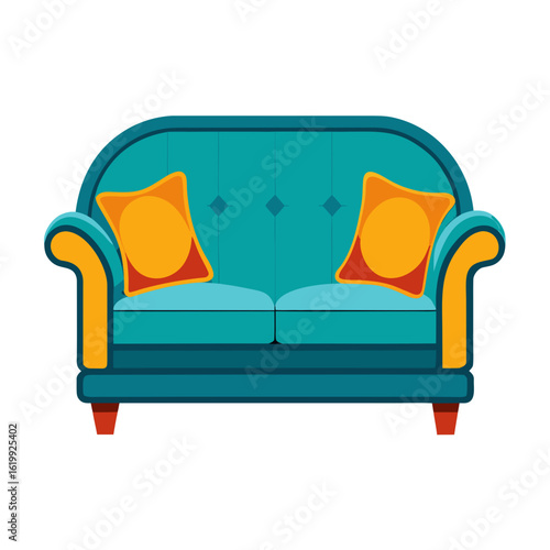 sofa isolated on white background