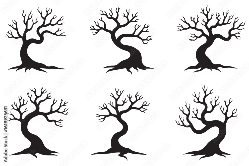 Whimsical Swirly Trees Collection Whimsical Swirly Trees Collection