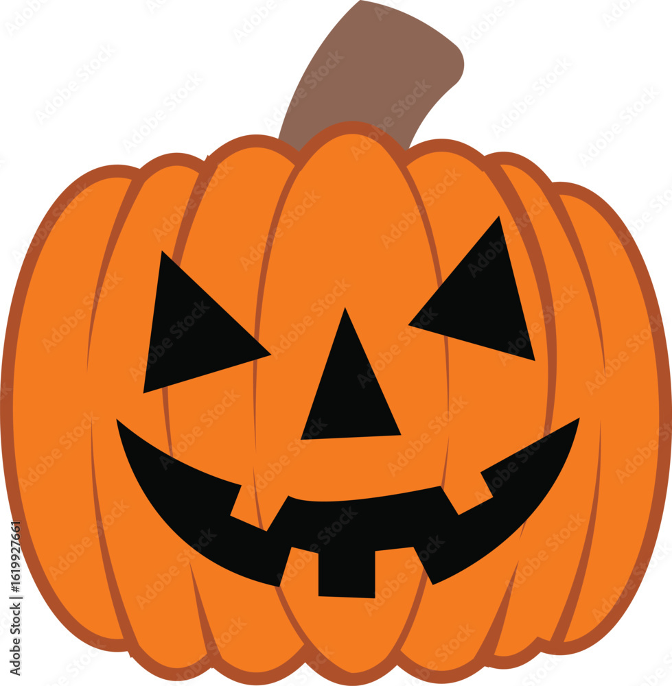 Smiling Halloween Pumpkin Icon Smiling Halloween Pumpkin Icon