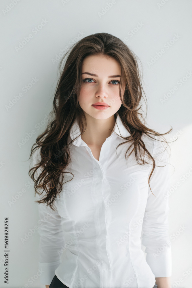 young woman white dress young woman white dress