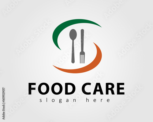 food care illustration vector logo design concept with business company
