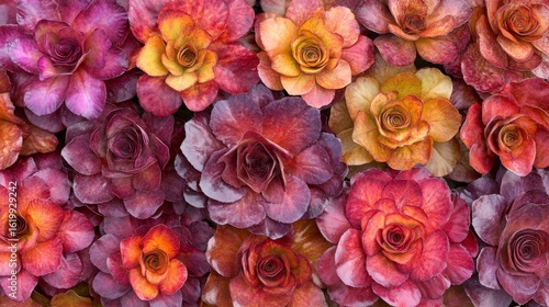 Elegant Floral Arrangement with Delicate Petals and Vibrant Hues in a Stunning Nature Display