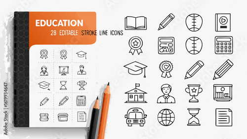 back to school icons