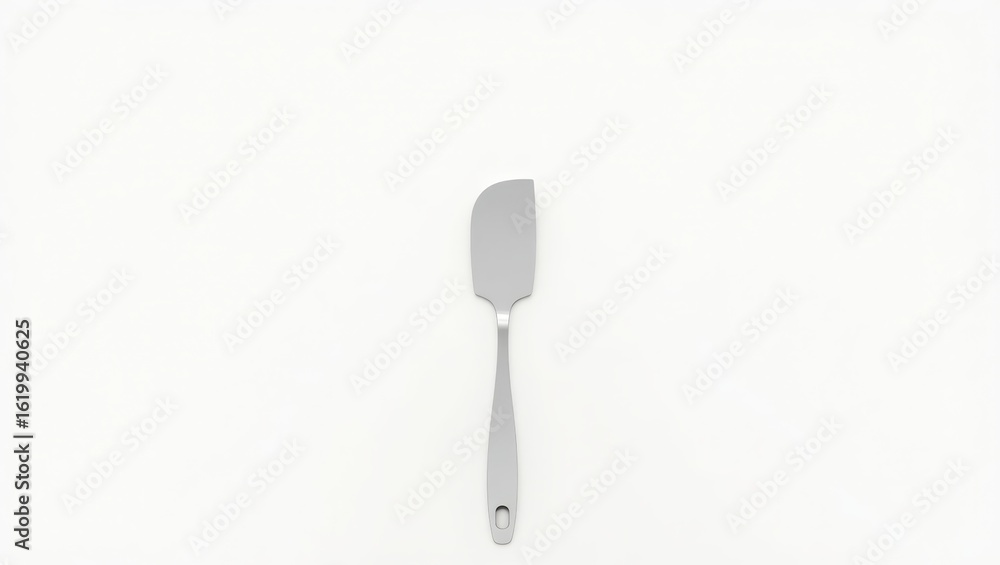 Fototapeta premium Flatware spatula on a white background.