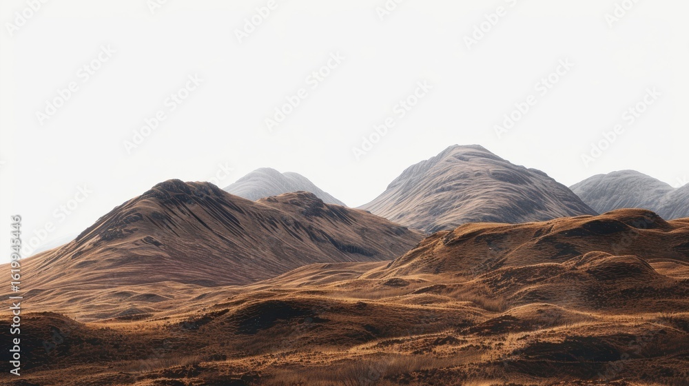 Fototapeta premium Serene mountain landscape wallpaper