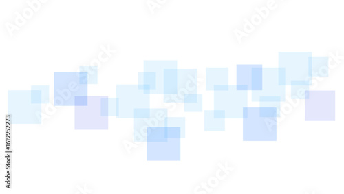 Vector modern futuristic blue and soft grey geometric square shape overlapping layer on white background. Ombre blue mosaic patterned background.