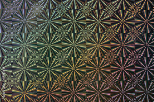 Iridescent Radial Pattern A...