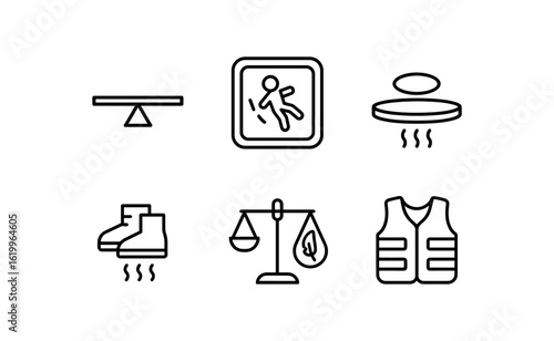 straight perfect stroke icon mono icons style isolated ness beam zero gravity chamber levitation platform anti gravity feather scale buoyancy vest